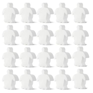 Imagem de Esponjas absorventes de escória em forma de tartaruga, para esponjas reutilizáveis absorventes de óleo para esponjas de limpeza anti-espuma de cozinha/banheiro/piscina, brancas " (20 peças)