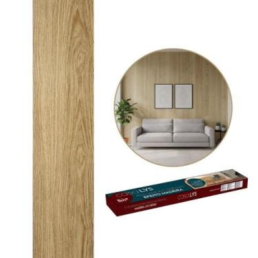 Imagem de Piso Vinílico Autocolante 4 Cores Efeito Madeira 91 x 15 cm (5M²) com 