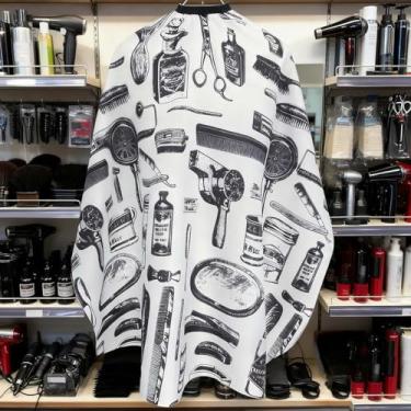 Imagem de Capa de barbeiro, capa de corte de cabelo impermeável e avental de estilo profissional com ajustável, para salão de beleza e uso doméstico