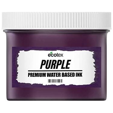 Imagem de Tinta de impressão de tela Ecotex roxa (236 ml) - Tinta de tecido roxa à base de água, tinta para tela de seda - Screen Print Direct, feita nos EUA