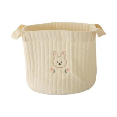 Imagem de Yunhgft Cesto para Fraldas, Organizador de Fraldas, Presente para Chá de Bebê, Versátil, Recipiente de Armazenamento Vazio para O Quarto Do Bebê, Bolsa Organi, Coelho Grande, Tamanho real