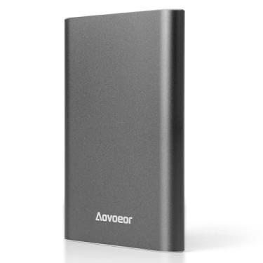 Imagem de Disco rígido externo ultrafino de 320 GB, armazenamento de disco rígido ultrarrápido USB 3.0 de 2,5 polegadas para PC, Mac, desktop, laptop, MacBook, Chromebook, Xbox One, Xbox 360, PS4 (cinza)