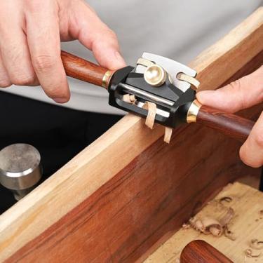 Imagem de Asixxsix Mini Plaina de Madeira, Plaina Manual Ajustável de Lâmina Afiada de 42 Mm, Mini de Aparar Com Base Plana, Manual Pequena para Aparar, Aplainar Madeira, Artesanato,