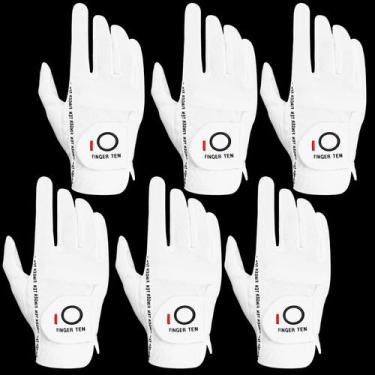 Imagem de Luvas de golfe FINGER TEN RainGrip All Weather masculinas, pacote com 