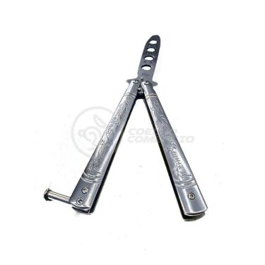 Imagem de Knife Silver Butterfly Prata Borboleta Dobrável De Aço