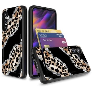 Imagem de Vobber Capa para Galaxy A16 5G, capa tipo carteira com compartimento oculto para cartão, TPU à prova de choque e policarbonato capa protetora de camada dupla para Samsung Galaxy A16 5G 6,7 polegadas