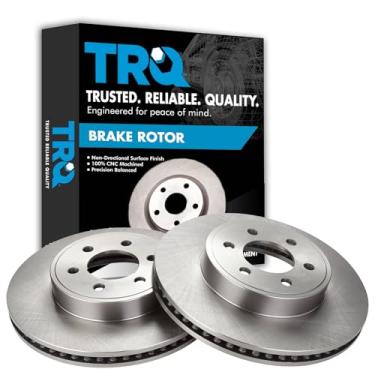 Imagem de TRQ Conjunto de par dianteiro de rotor de freio a disco para Dodge Durango 03