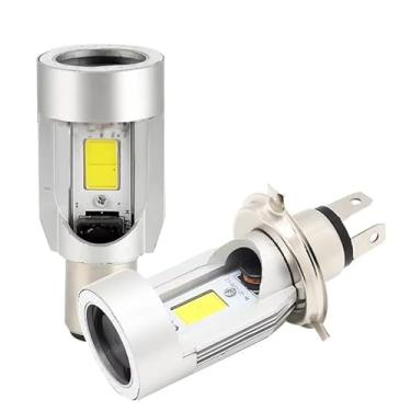 Imagem de Lâmpada LED H4 30W 6000K com Cooler 3200 Lumens COB Alta Potência Farol Alto e Baixo para Carros e Motos