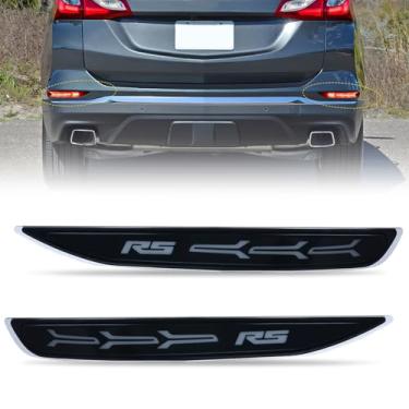 Imagem de Nilight Luz traseira de para-choque traseiro compatível com lentes de fumaça Chevy Equinox 2017, 2018, 2019, 2020, 2021, 2022, Chevy Equinox, lâmpadas de para-choque, refletor de LED, luzes traseiras