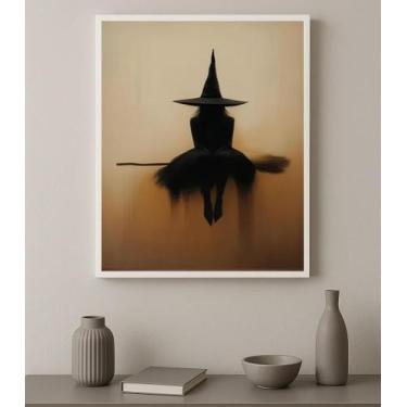 Imagem de Quadro Decorativo Fotografia Bruxa Abstrata 33X24Cm - Com Vidro - Quad