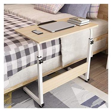 Imagem de Mesa sobre a cama, mesa de cabeceira, mesa de cabeceira, base em forma de C, mesa para laptop, escritório, sofá, mesas laterais para dias, mesa sobrecama, suporte para computador portátil, bandeja de
