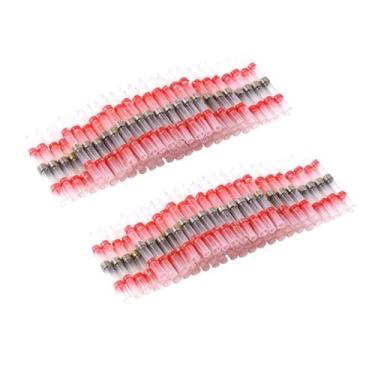 Imagem de Terminais de emenda de manga de vedação de solda 1000/500 peças conectores de extremidade de fio elétrico termorretráteis AWG 22-18 kit (1000 peças)