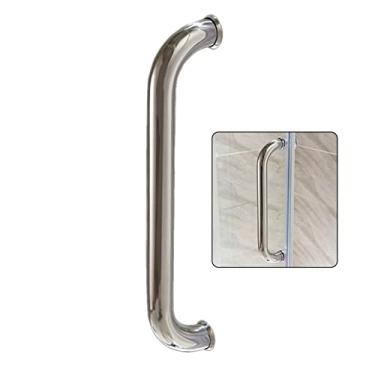 Imagem de STXYANGV Puxadores de porta de vidro, portas deslizantes de chuveiro, peças de reposição para box de chuveiro, maçanetas de porta de banheiro internas/externas (tamanho: 450 mm)