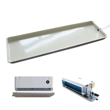 Imagem de Bandeja de gotejamento de ar condicionado HAC bandeja de gotejamento de ferro grande bandeja de água para bobina de ventilador de ar condicionado central, ar-condicionado de janela (tamanho: 183 cm/72