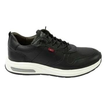 Imagem de Sapatênis Sneaker Ferracini Masculino Couro Vyper Gold -Preto-Masculino