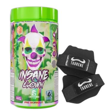 Imagem de Pre Treino Insane Clown Blue Cristal 350g + Luva Demons Lab-Unissex