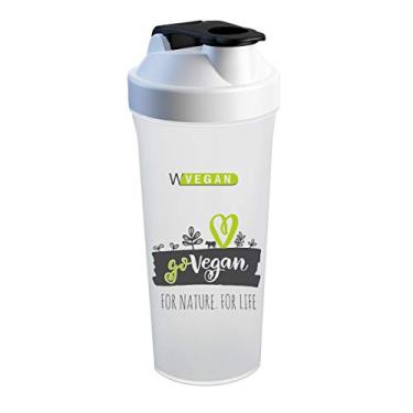 Imagem de Coqueteleira Shaker 600mL 1 dose GoVegan WVegan (Branco)