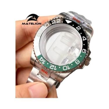 Imagem de Caixa De Relógio De Mergulho Matelion 40mm 20ATM Sub Caixa Pulseira De