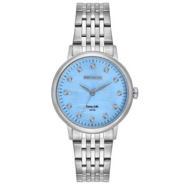 Imagem de Relógio Seculus Feminino Ref: 77331l0svna3 Casual Aço Prateado