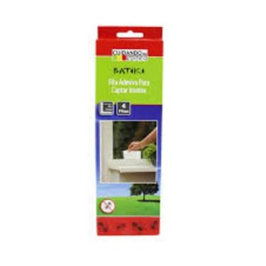 Imagem de Fita Adesiva Armadilha Capturar Insetos Com 4 Unidades Cola