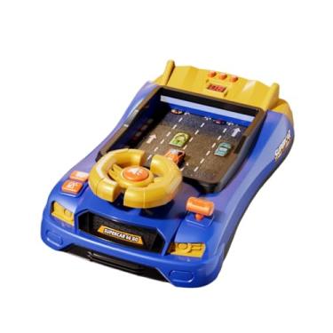 Imagem de Almencla Volante de brinquedo simulador de direção com música, brinquedo educativo para crianças, presente ideal, Versão Azul Do Temporizador