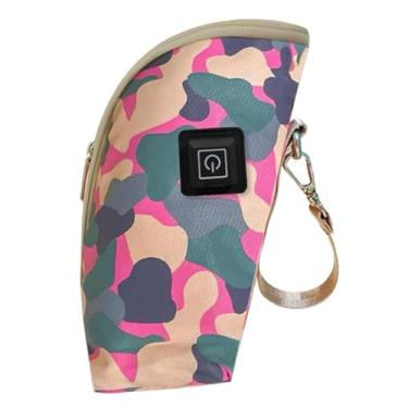 Imagem de KiBcsLic Bolsa Aquecedora de Mamadeira Infantil, Capa Protetora para Manter o Leite Aquecido, Aquecedor de Bebidas Impermeável com Temperatura Ajustável, Style B