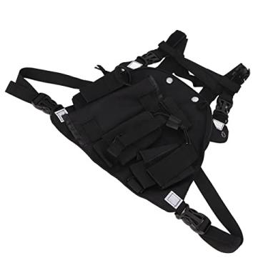 Imagem de Akozon Bolsa Universal para Arnês de Tórax Walkie Talkie Com Alça de Ombro Ajustável - Pacote de Tórax para Rádio de Tecido Oxford para GP340 CP040 BF UV 5R e Outros Rádios Bidirecionais