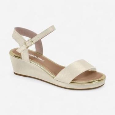 Imagem de Sandália Anabela Moleca Off White-Feminino