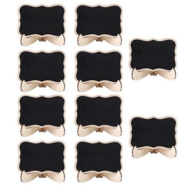 Imagem de Quadro negro de madeira para exibição de mesa e decoração de casamento para uso em várias cenas