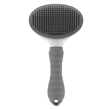 Imagem de Animais de Estimação Gatos Escova Higiene Remoção Cabelo Ferramentas Perda Pelo Botão Único Macio Cerdas Suaves Cabo Ergonômico para Massagem Solto Nó Cascas Sujeira Pulgas Saúde Economizar Dinheiro