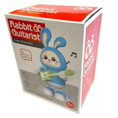 Imagem de Brinquedo Coelho Elétrico Guitarrista - Hopping Coelho Brinquedos para Crianças - Dança música (Pink)