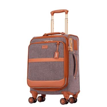 Imagem de Mala de Viagem de Bordo 10kg de Tecido, Expansível, Cadeado TSA para Viagens Internacionais, Rodas 360° – Sestini (Old School)