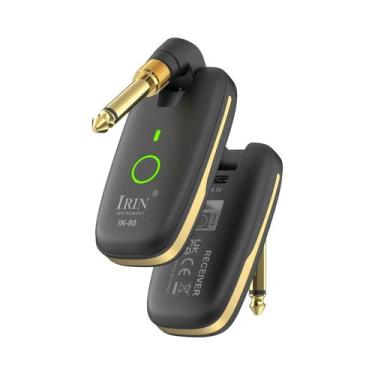 Imagem de Sistema De Guitarra Sem Fio IRIN IN-80 Transmissor Receptor Amplificad