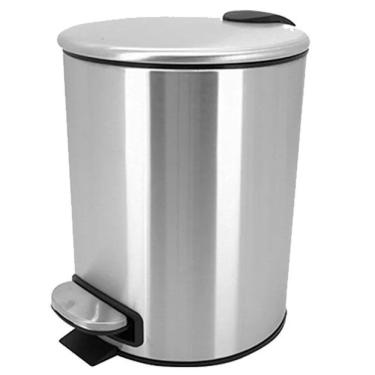 Imagem de Lixeira com Pedal Aço Inox 5 Litros  – Mimo Style