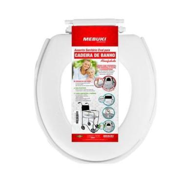 Imagem de Assento Sanitário Almofadado Fechado Para Cadeira de Banho 4cm Mebuki