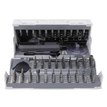 Imagem de VBESTLIFE Conjunto de Chave de Fenda Elétrica, Chave de Fenda Sem Fio 180 Em 1, 162 Bits de Precisão Magnética, 1 Pólo de Extensão, Kit de Ferramentas de Reparo para Telefone, Laptop