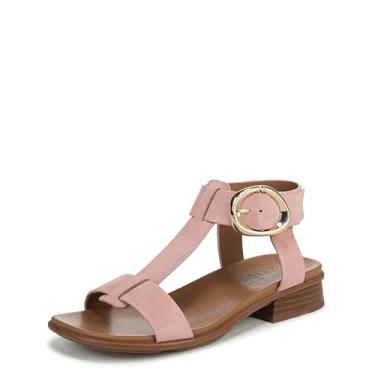 Imagem de Naturalizer Sandália feminina Brandy Flat, Camurça rosa fantasma, 6 Wide