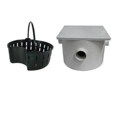 Imagem de Caixa De Gordura Quadrada 250x180x75x50mm Com Cesto - Pvc Rígido - Pla