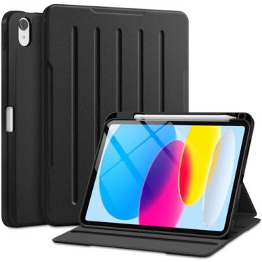 Imagem de Akkerds Capa para iPad (A16) 11ª geração 2025, para iPad 10ª geração, capa de 10,9 polegadas 2022 com suporte para lápis, capa com suporte de vários ângulos, traseira de TPU à prova de choque