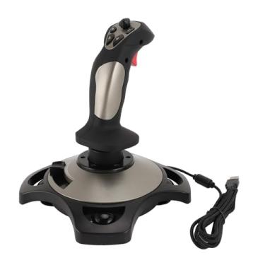 Imagem de Jectse Joystick de Vôo para PC, Bastão de Vôo Com Fio Com Função de Vibração e Controle de Aceleração, 12 Botões Programáveis, 4 Eixos para Simulador de Vôo, Compatível Com Laptop 7 8