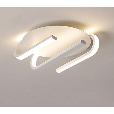 Imagem de Luminária de teto LED moderna e regulável, ideal para corredor, hall de entrada, quarto, cabeceira, com estrutura metálica e base de gel de sílica. Perfeita para sala de estar, quarto, corre