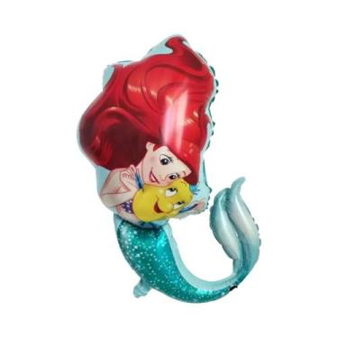 Imagem de Balões De Festa Ariel Sereia Decoração De Aniversário Infantil Chá De 