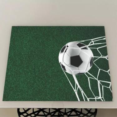 Imagem de Jogo Americano de Futebol – Kits de 2 a 12 Unidades para Mesa Posta – Estampa Exclusiva e Impermeável para Refeições Especiais (Futebol 03,10 Peças)