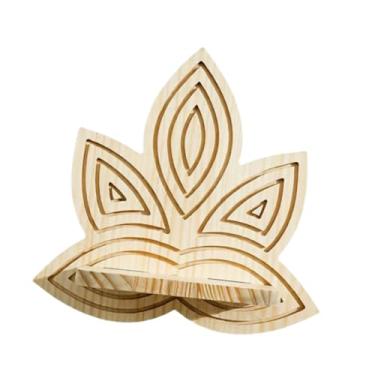 Imagem de Bothyi Prateleira de parede de madeira para decoração de casa, prateleira de parede moderna e prática para guardar objetos decorativos, como vasos de plantas