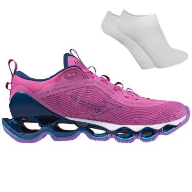 Imagem de Kit Tênis Mizuno Wave Prophecy 13 Feminino + Par de Meia