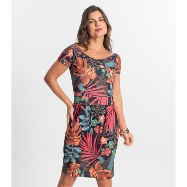 Imagem de Vestido Feminino Curto Em Liganete Select Preto, M, Preto