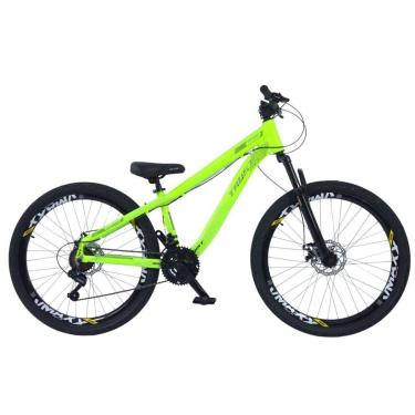Imagem de Bicicleta Aro 26 Trust 21V Freerider Ravage Cambio Shimano Tipo Flame-Unissex
