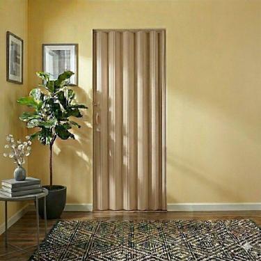 Imagem de Kit 6 Portas Sanfonada de Pvc Belplast 60 Cm X 210cm Bege