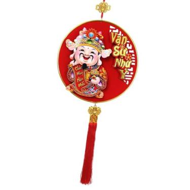 Imagem de Esquirla Decoração de Ano Chinês para pendurar, com a imagem do da Riqueza em movimento, elementos clássicos orientais, pingente do Ano Cavalo para, Balançando a Cabeça