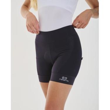 Imagem de Shorts de Ciclismo Feminino Márcio May Sport Web One - Gel, PP, Preto